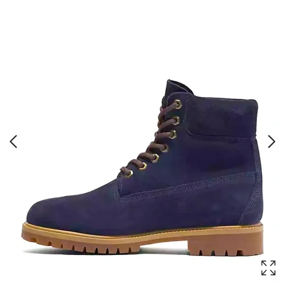 2024 Timberland Heritage Collection Indigo Blue Suede 6” Stead Boots Men’s 10 - Picture 6 of 13